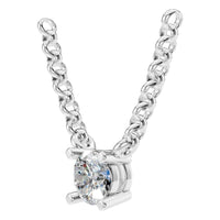NE-1052 White Gold Necklace SET - ANGLE
