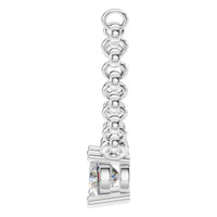 NE-1052 White Gold Necklace SET - Side View