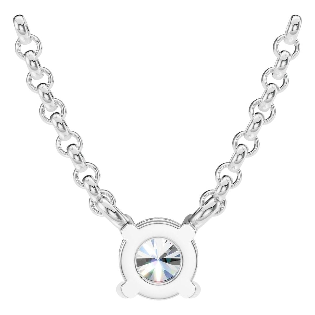 NE-1052 White Gold Necklace SET - BACK