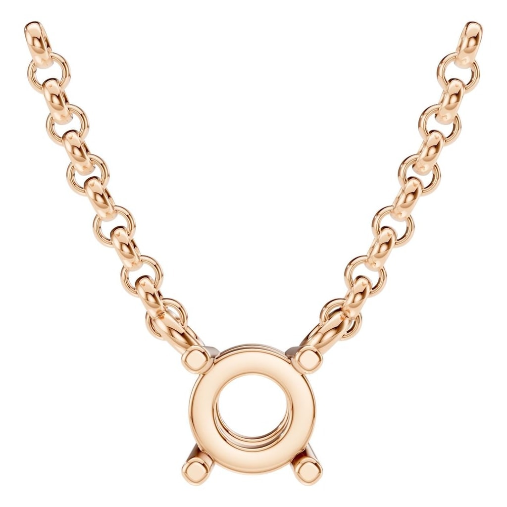NE-1052 Rose Gold Necklace UNSET - Main View