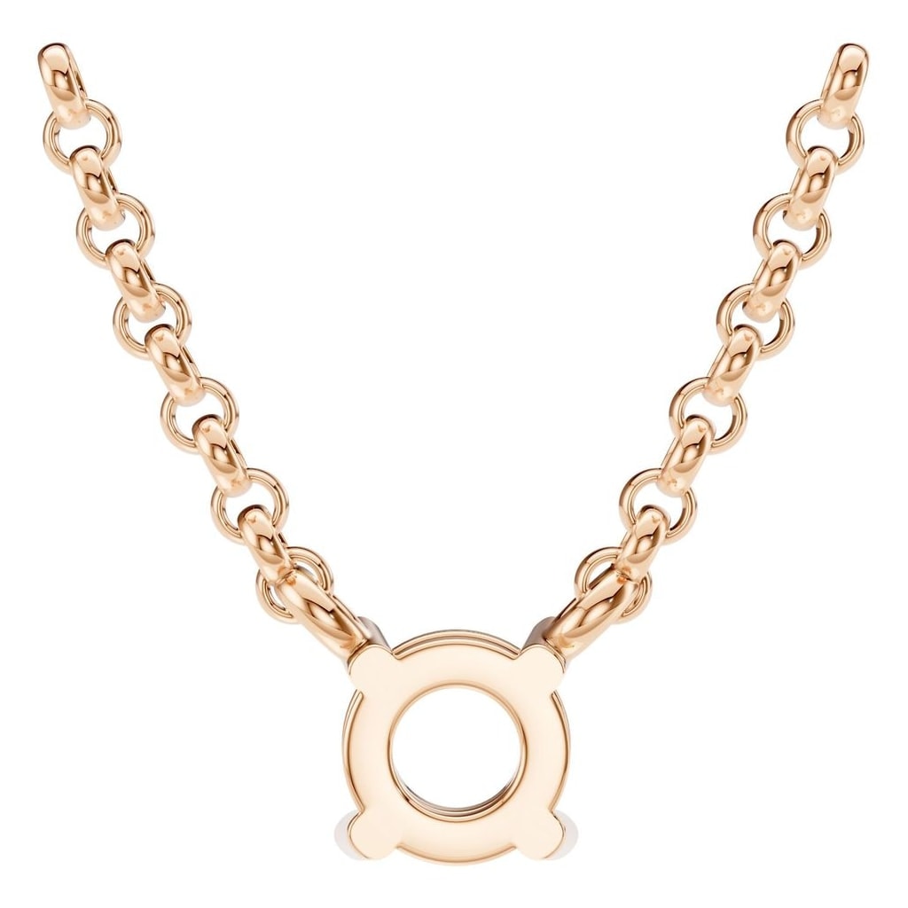NE-1052 Rose Gold Necklace UNSET - BACK