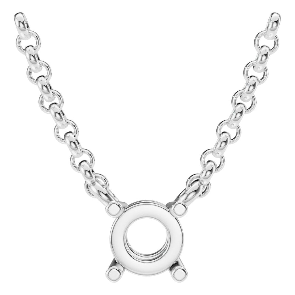 NE-1052 White Gold Necklace UNSET - Main View