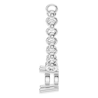 NE-1052 White Gold Necklace UNSET - Side View