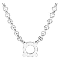 NE-1052 White Gold Necklace UNSET - BACK
