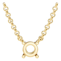 NE-1052 Yellow Gold Necklace UNSET - Main View