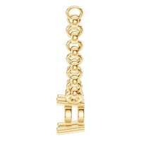 NE-1052 Yellow Gold Necklace UNSET - Side View
