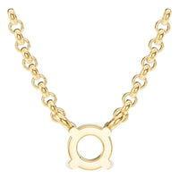 NE-1052 Yellow Gold Necklace UNSET - BACK