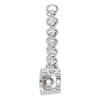 NE-1052 White Gold Necklace SET - Side View