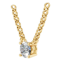 NE-1052 Yellow Gold Necklace SET - ANGLE