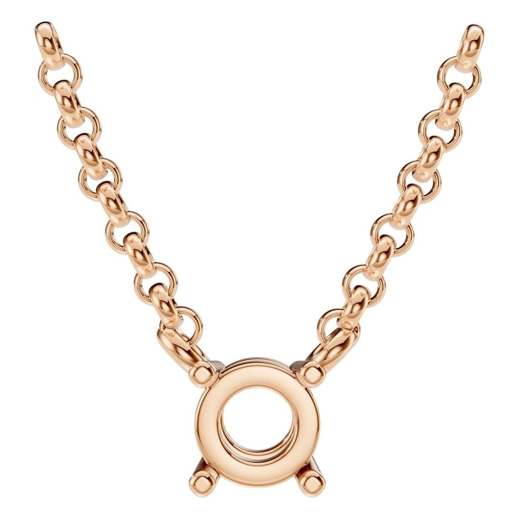 NE-1052 Rose Gold Necklace UNSET - Main View
