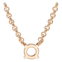 NE-1052 Rose Gold Necklace UNSET - BACK