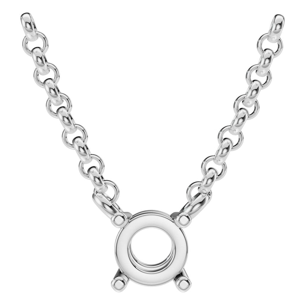 NE-1052 White Gold Necklace UNSET - Main View