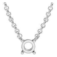 NE-1052 White Gold Necklace UNSET - Main View
