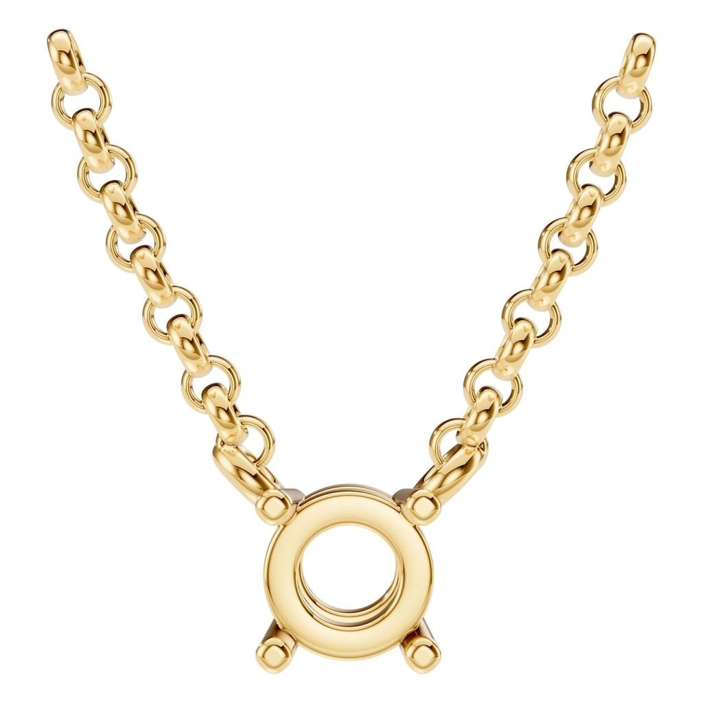 NE-1052 Yellow Gold Necklace UNSET - Main View