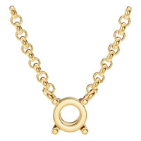 NE-1052 Yellow Gold Necklace UNSET - Main View