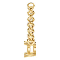 NE-1052 Yellow Gold Necklace UNSET - Side View