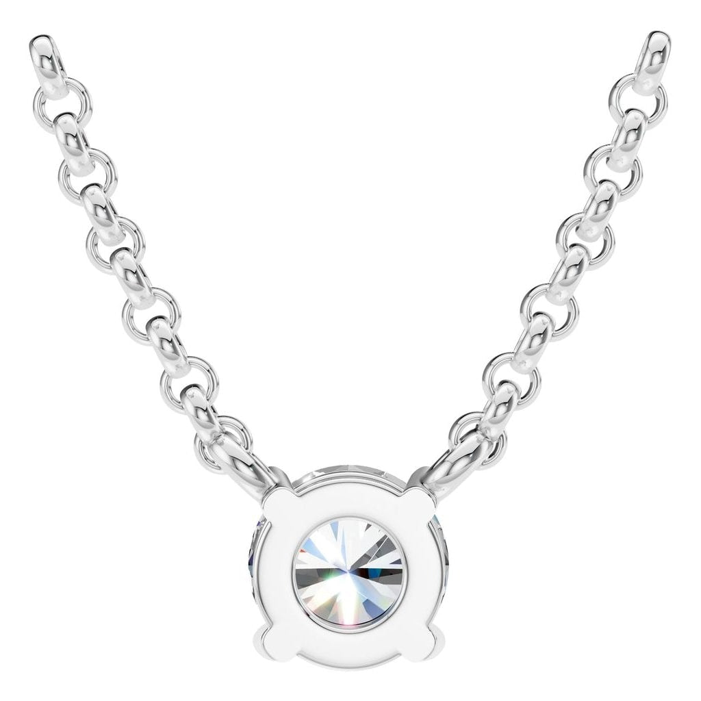 NE-1052 White Gold Necklace SET - BACK