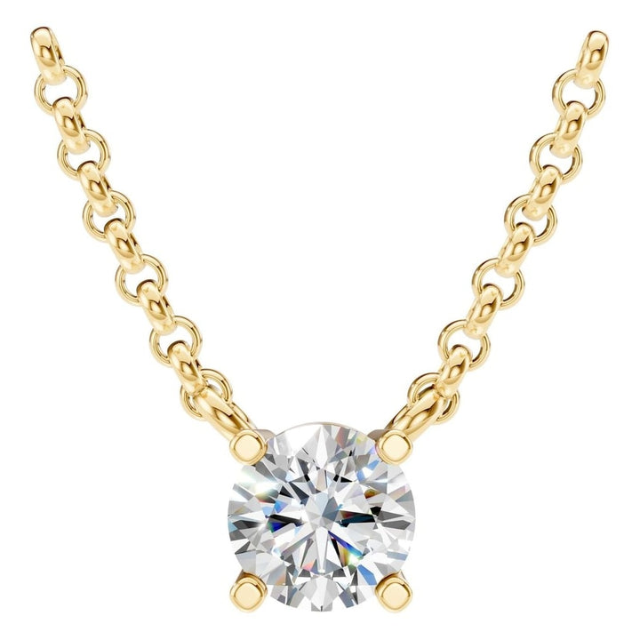 Solitaire Necklace Mounting - Round 4.75-5.00mm