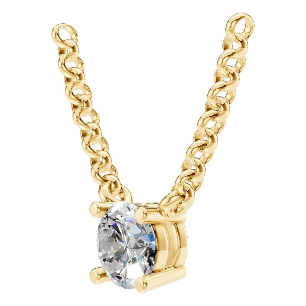 NE-1052 Yellow Gold Necklace SET - ANGLE
