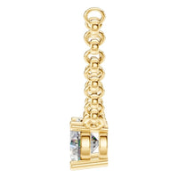 NE-1052 Yellow Gold Necklace SET - Side View