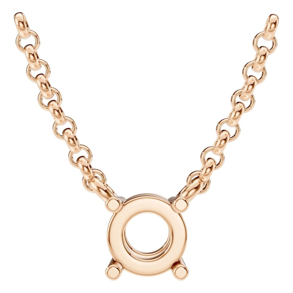 NE-1052 Rose Gold Necklace UNSET - Main View
