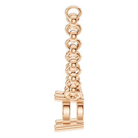 NE-1052 Rose Gold Necklace UNSET - Side View