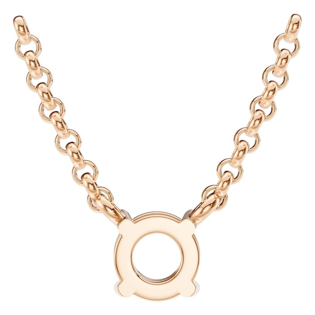 NE-1052 Rose Gold Necklace UNSET - BACK