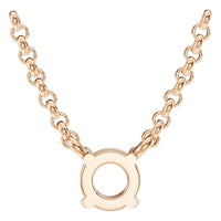 NE-1052 Rose Gold Necklace UNSET - BACK
