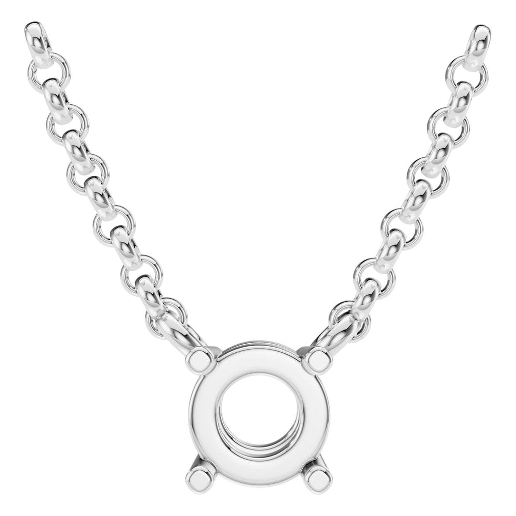 NE-1052 White Gold Necklace UNSET - Main View