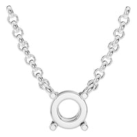 NE-1052 White Gold Necklace UNSET - Main View