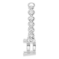 NE-1052 White Gold Necklace UNSET - Side View