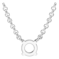 NE-1052 White Gold Necklace UNSET - BACK