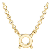 NE-1052 Yellow Gold Necklace UNSET - Main View
