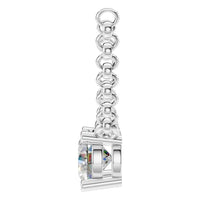 NE-1052 White Gold Necklace SET - Side View