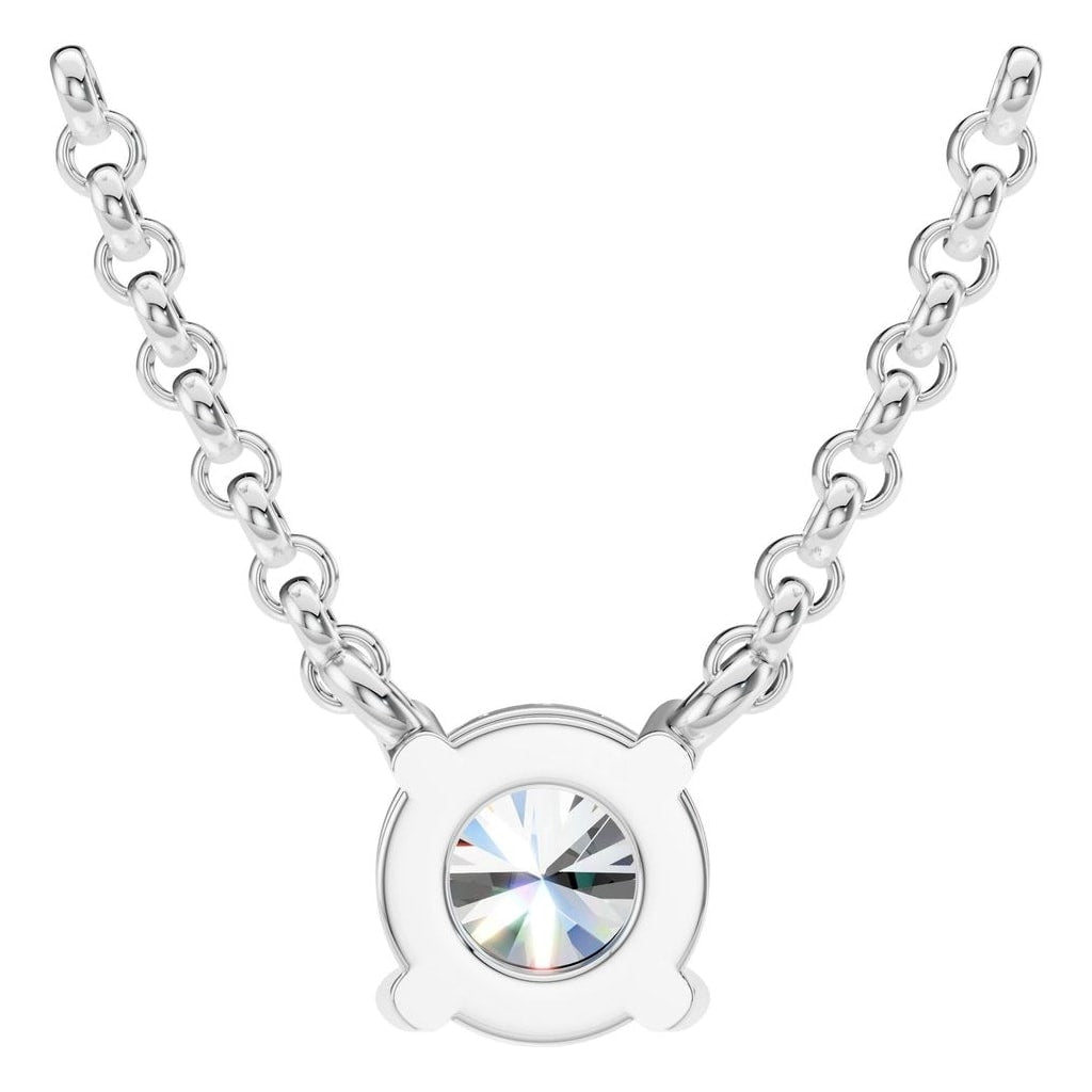 NE-1052 White Gold Necklace SET - BACK