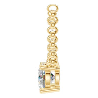 NE-1052 Yellow Gold Necklace SET - Side View