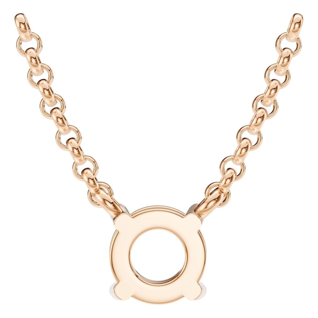 NE-1052 Rose Gold Necklace UNSET - BACK