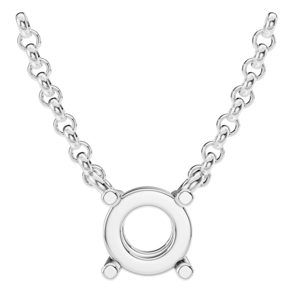 NE-1052 White Gold Necklace UNSET - Main View