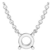 NE-1052 White Gold Necklace UNSET - Main View