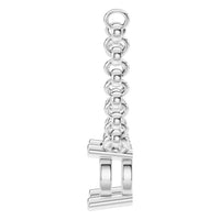 NE-1052 White Gold Necklace UNSET - Side View