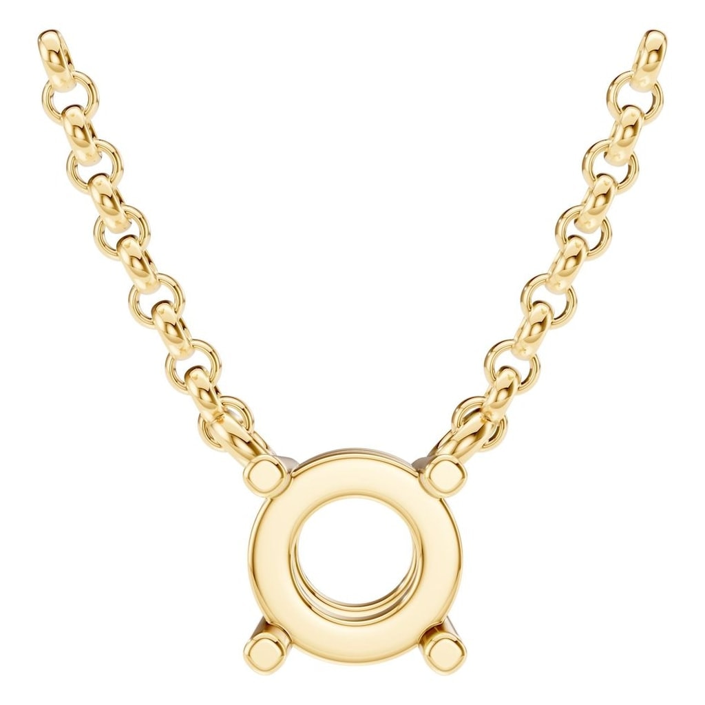 NE-1052 Yellow Gold Necklace UNSET - Main View