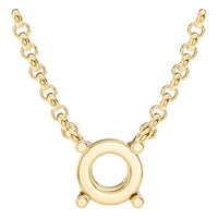 NE-1052 Yellow Gold Necklace UNSET - Main View