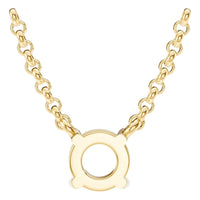 NE-1052 Yellow Gold Necklace UNSET - BACK