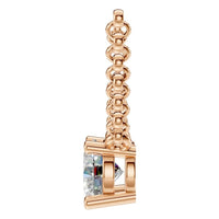 NE-1052 Rose Gold Necklace SET - Side View