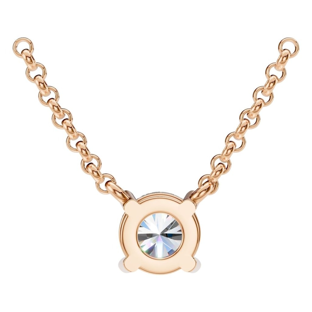 NE-1052 Rose Gold Necklace SET - BACK