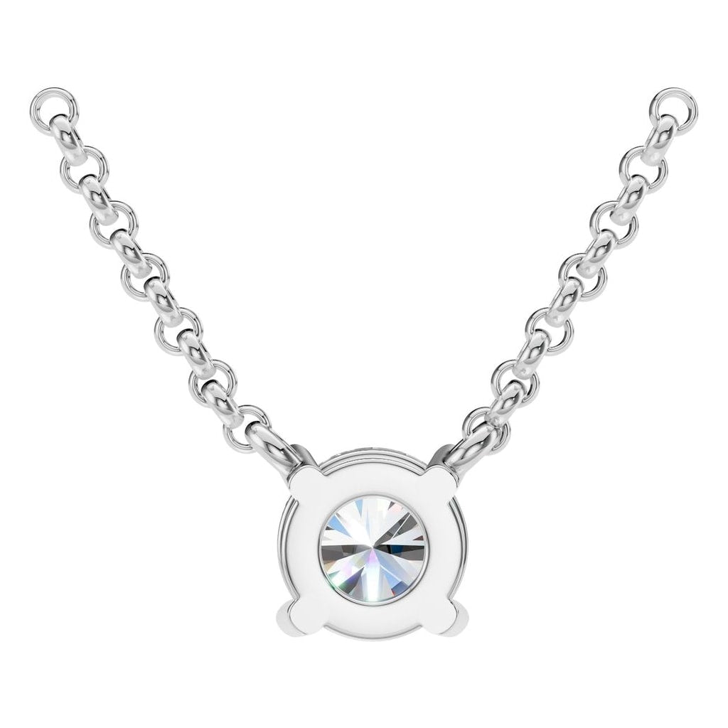 NE-1052 White Gold Necklace SET - BACK