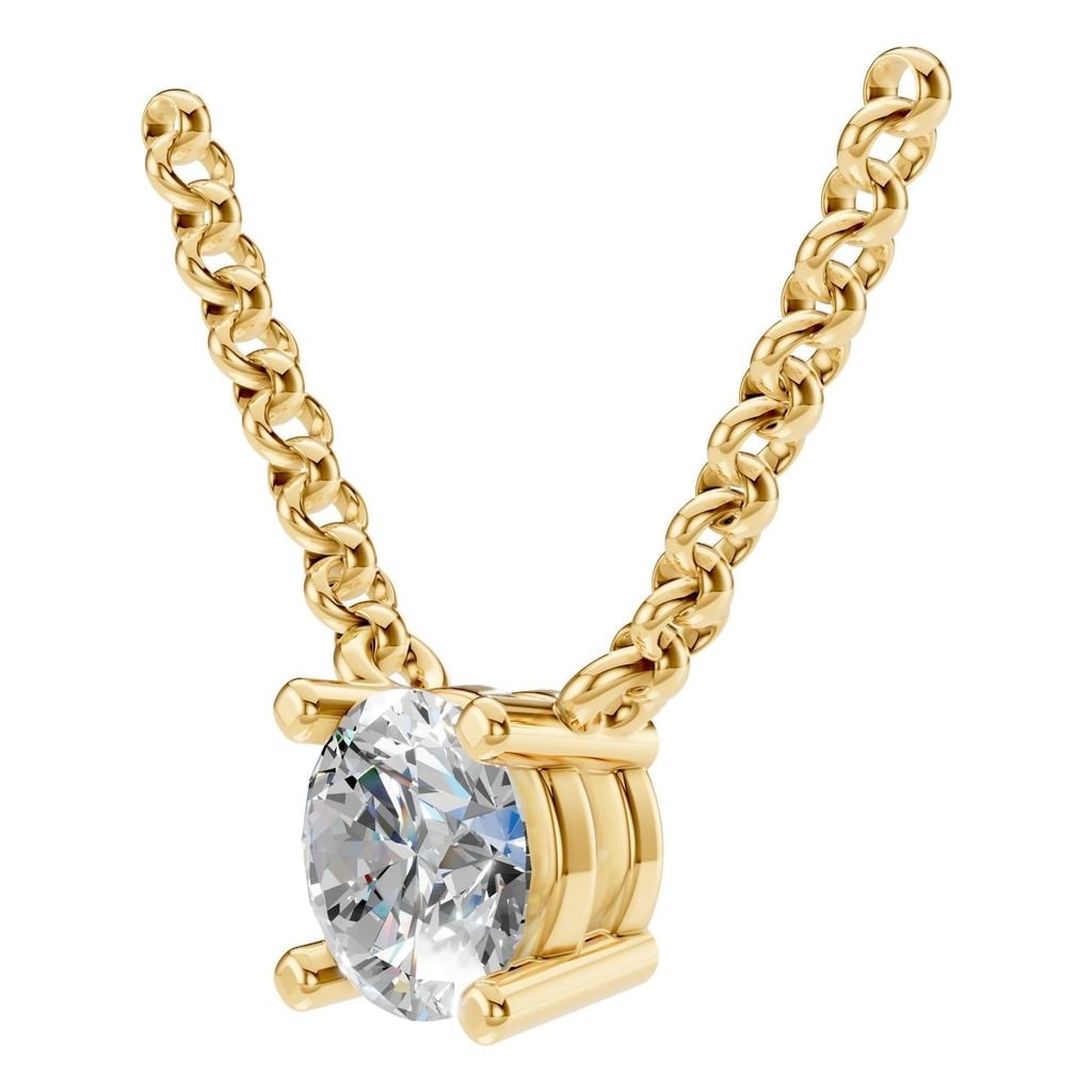 NE-1052 Yellow Gold Necklace SET - ANGLE