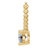 NE-1052 Yellow Gold Necklace SET - Side View