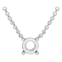 NE-1052 White Gold Necklace UNSET - Main View