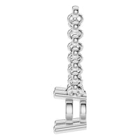 NE-1052 White Gold Necklace UNSET - Side View